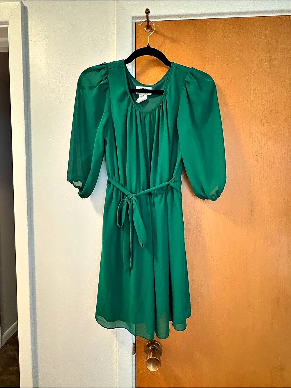 Sweet Storm Green Mini Dress Like New